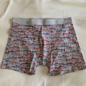 Fish Print Boxer Briefs